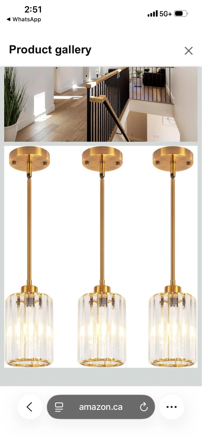 Modern Crystal Pendant Light Fixture - photo 2