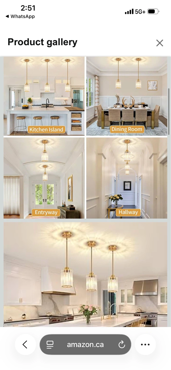 Modern Crystal Pendant Light Fixture - photo 3