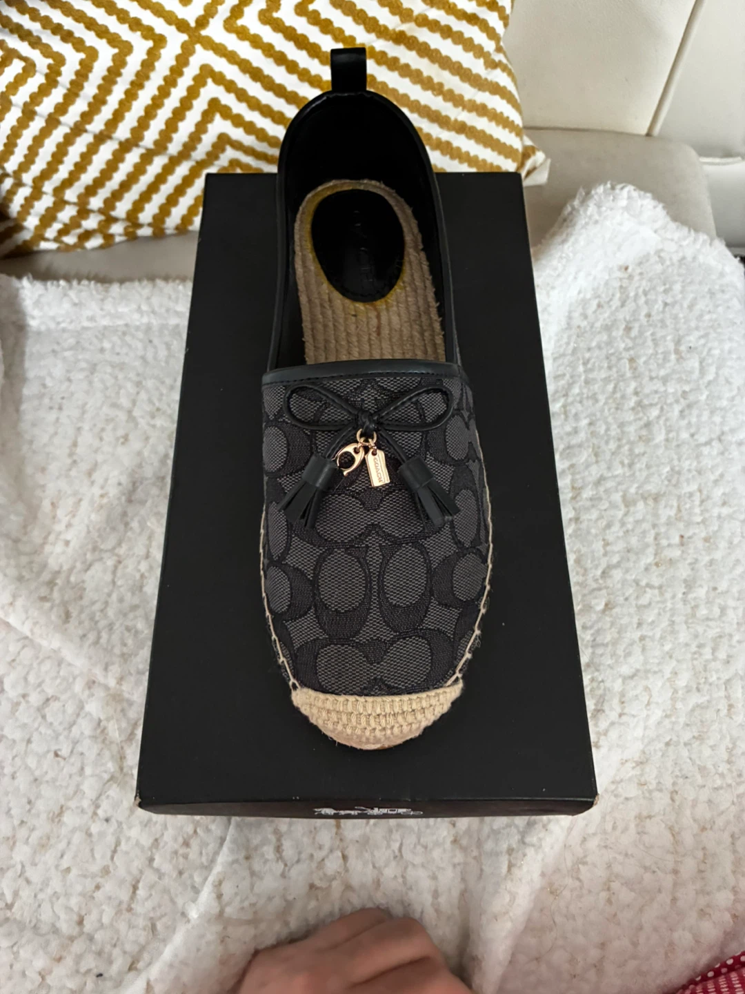 Coach Carson Sig Jacquard Espadrille Flats - photo 4