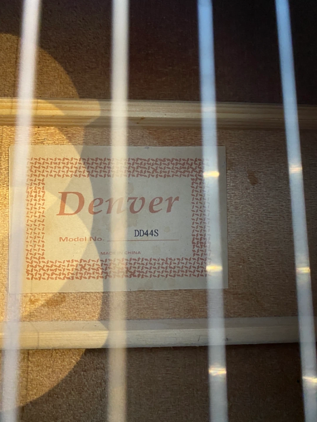 Denver DD44S Acoustic Guitar with Gig Bag - photo 2