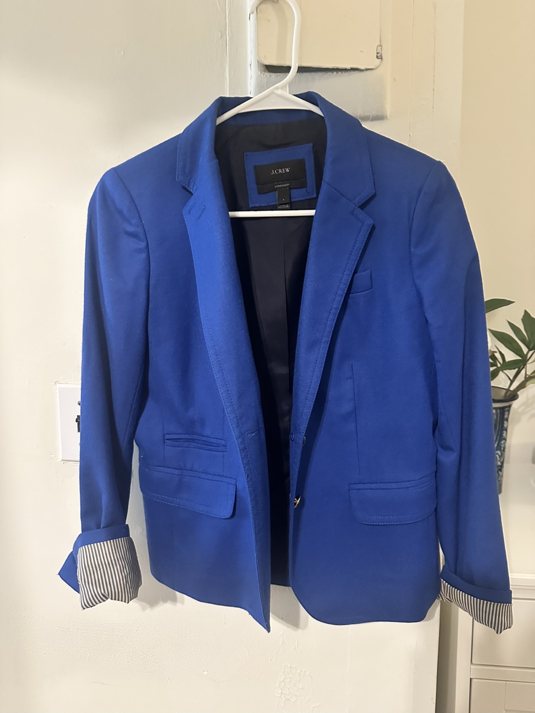 J.Crew Blazer Size 4 Royal Blue