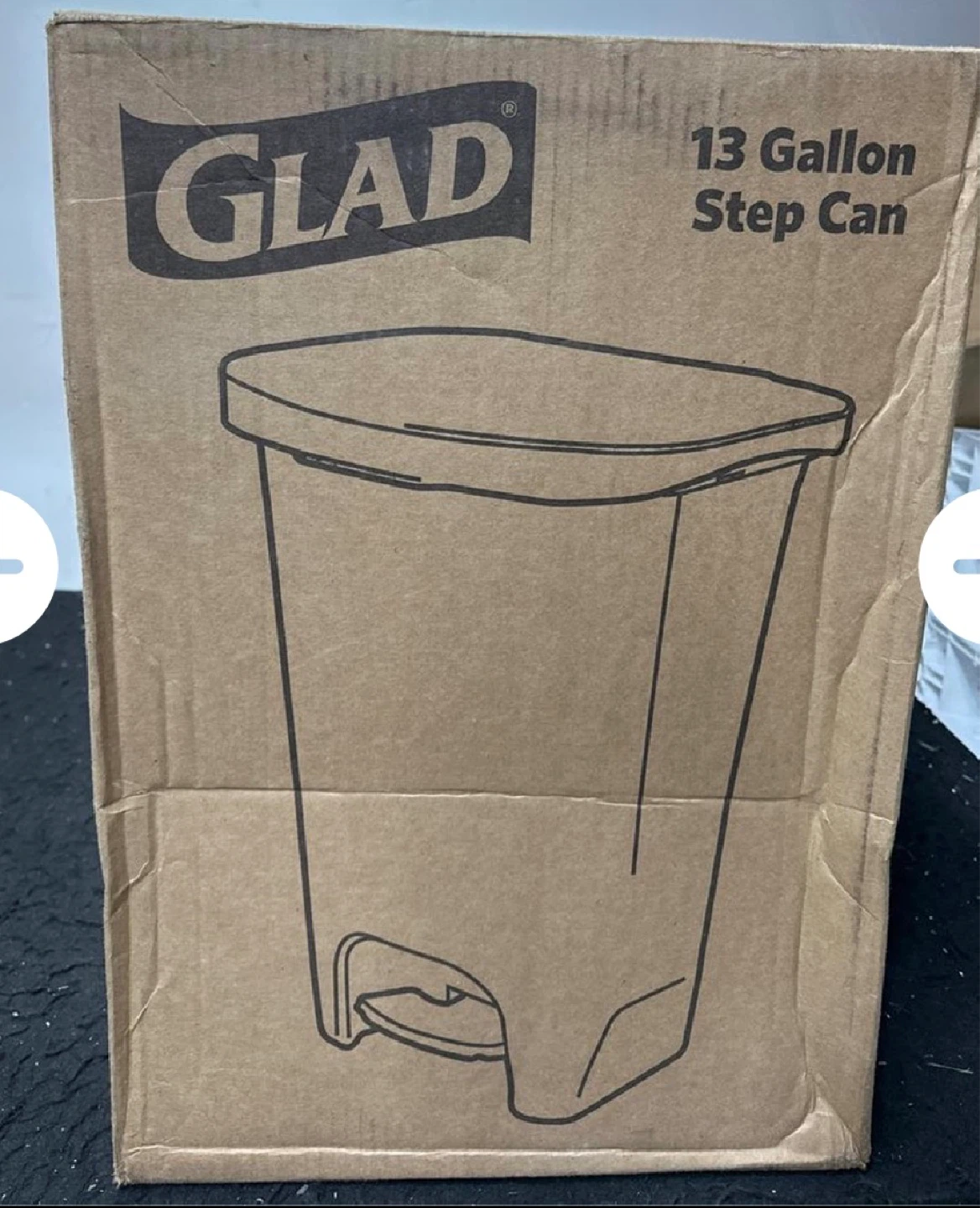 Glad 13 Gallon Step Can with Clorox Odor Protection - photo 3
