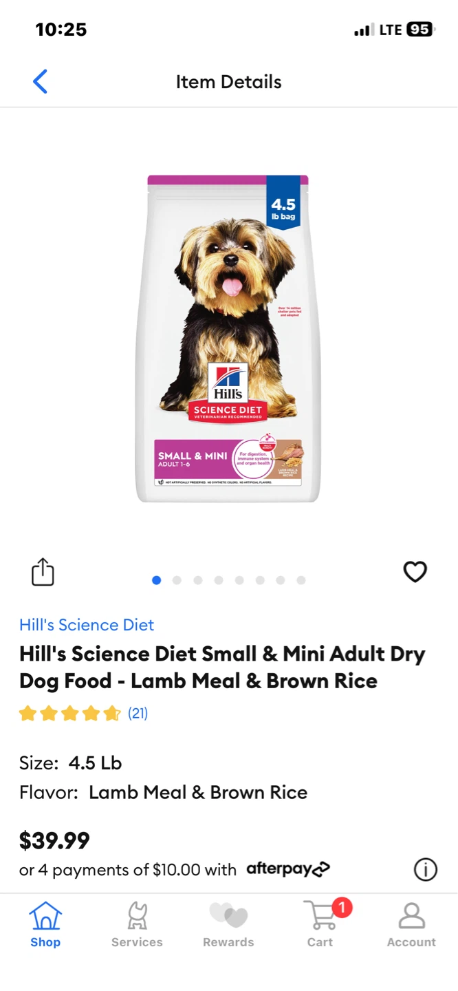 4.5lbs Small & Mini Science Diet Dog Food - photo 4