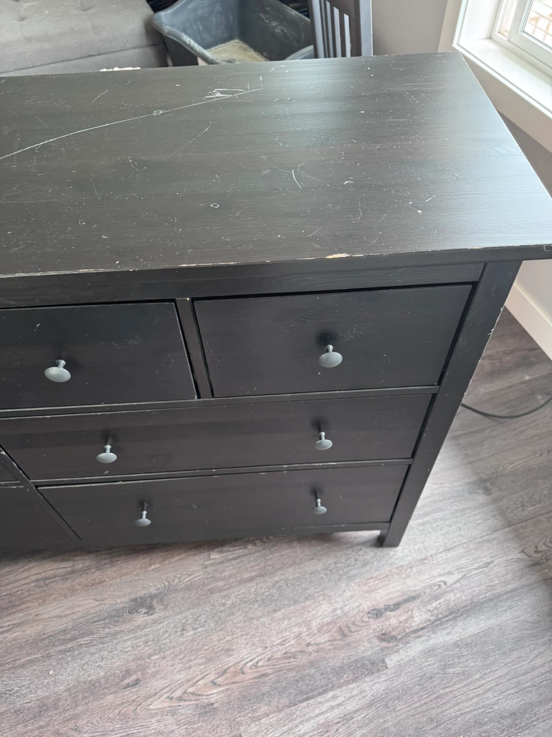 Dark Brown Dresser with 10 Drawers - photo 2