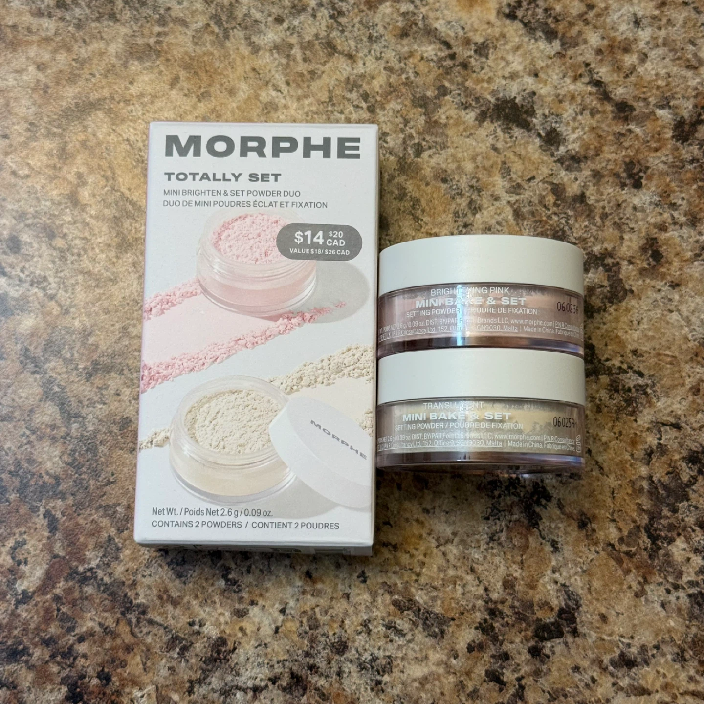 Morphe Mini Brighten & Set Powder Duo