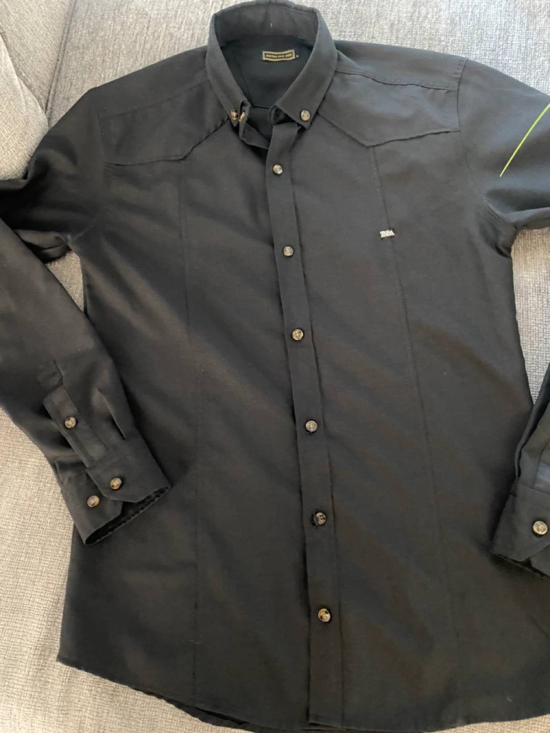 Zara Men's Long Sleeve Button-Up Shirt - photo 5