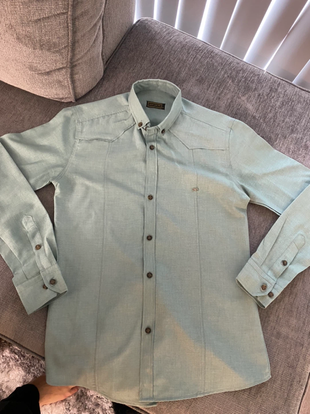 Zara Men's Long Sleeve Button-Up Shirt - photo 2