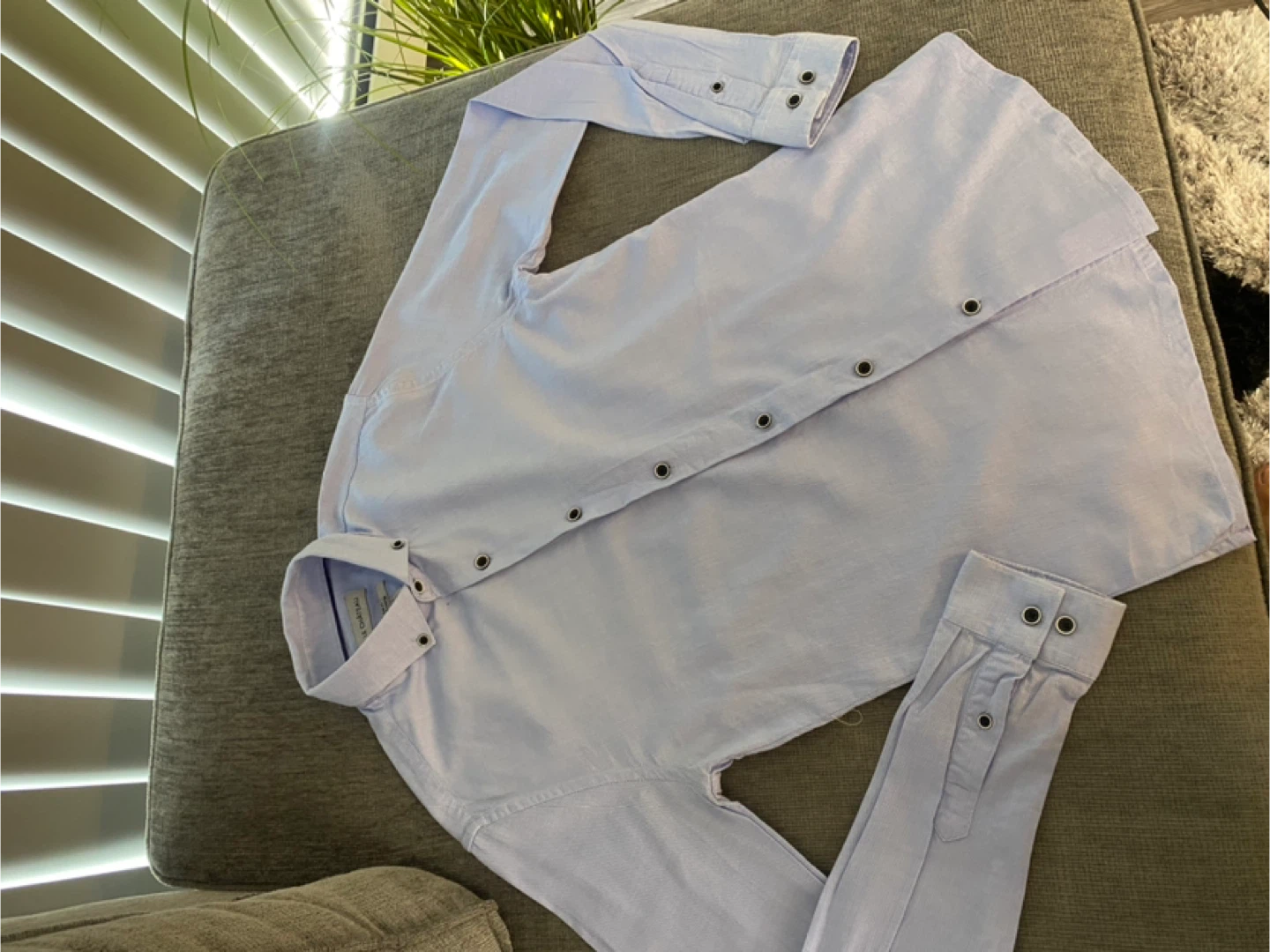 Le Château Slim Fit Button-Down Shirt - Light Blue