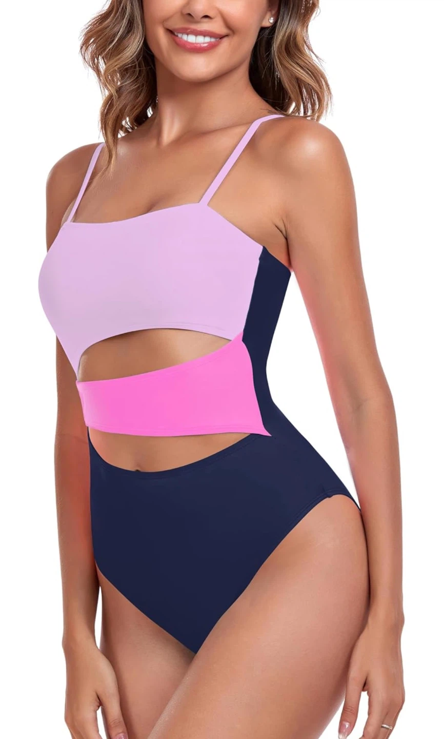 RELLECIGA Colour Block One-Piece Swimsuit - photo 2