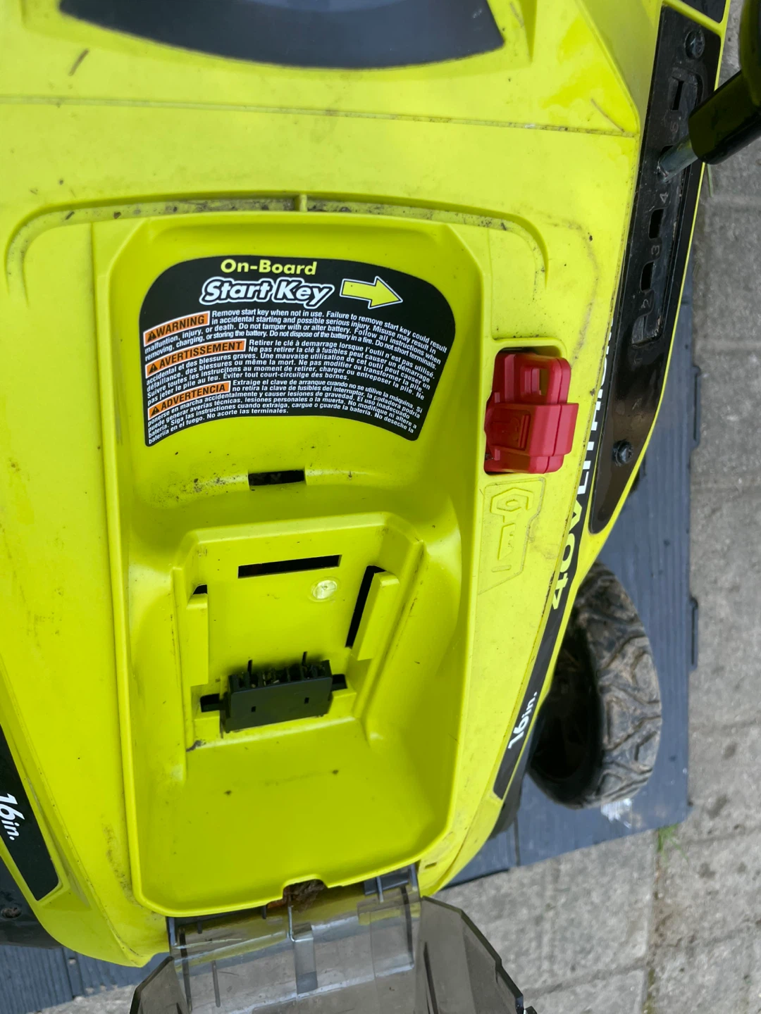 Ryobi lawnmower for parts 40 volt - photo 4