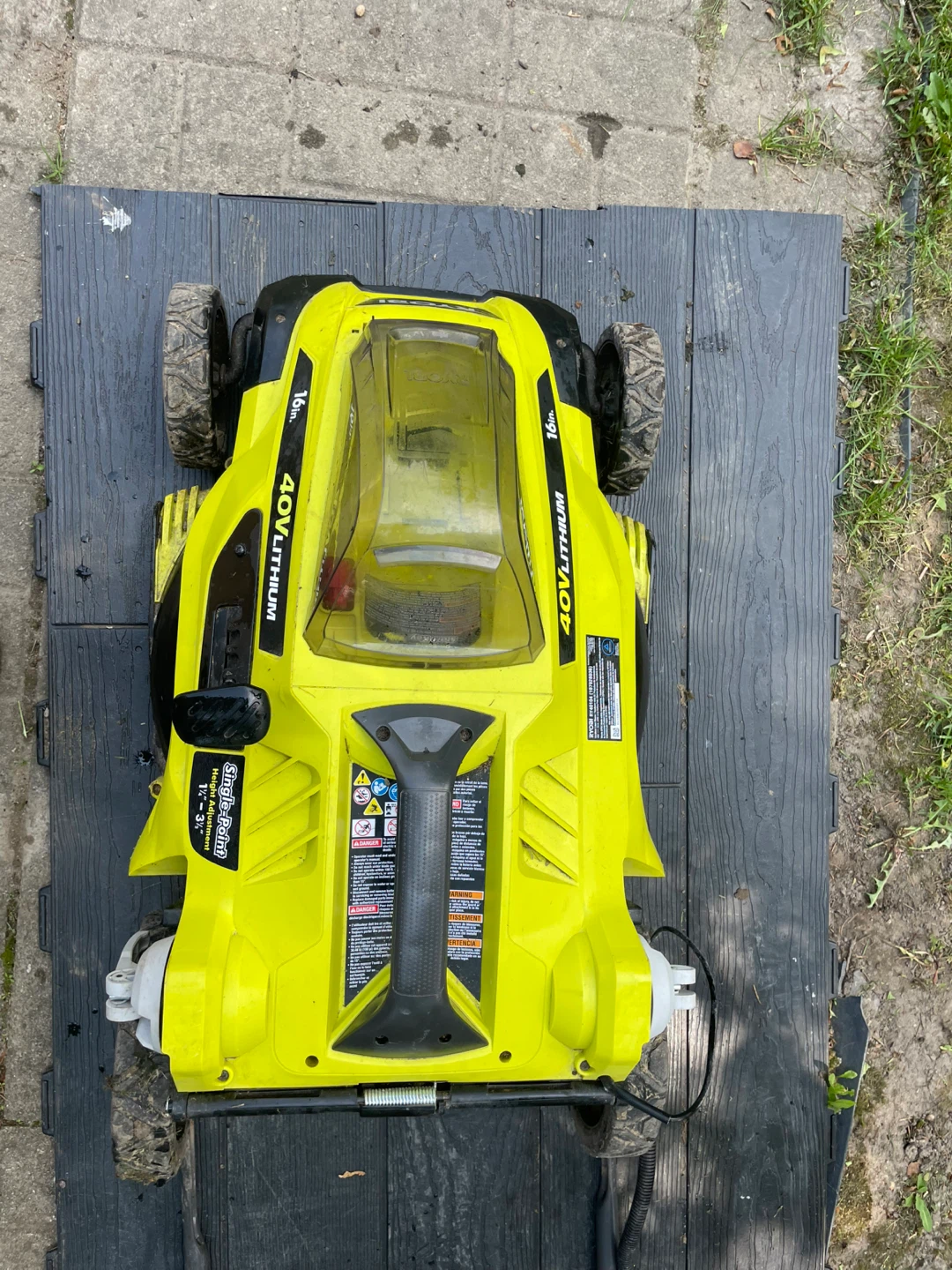 Ryobi lawnmower for parts 40 volt - photo 2