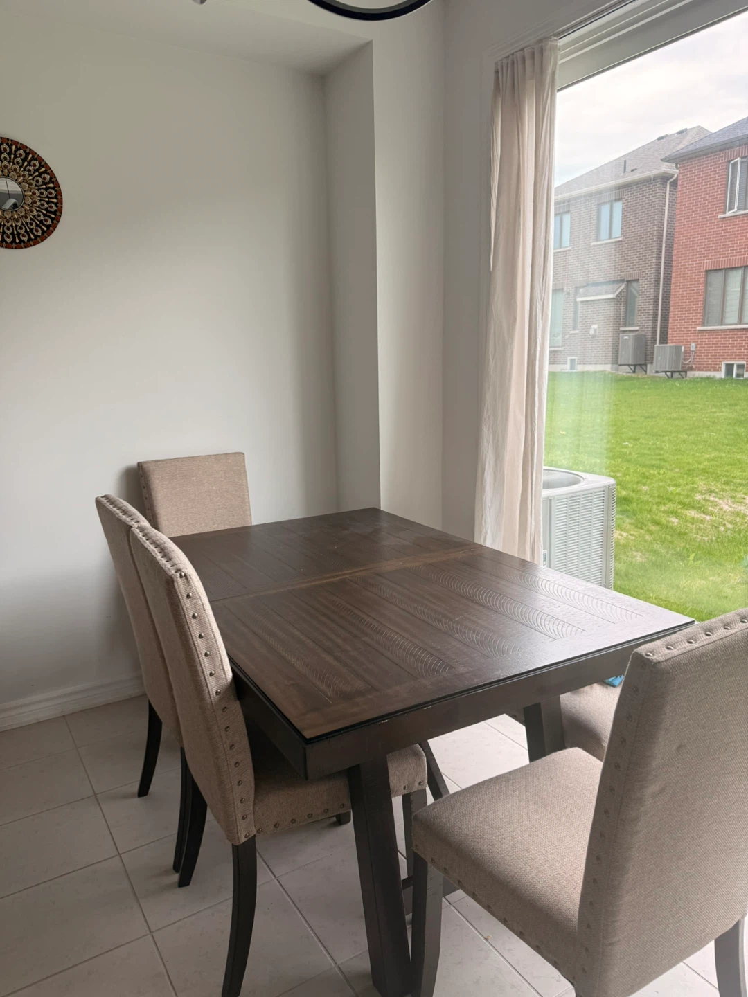 Ashley Solid Wood Dining Table Set with 6 Chairs - photo 3