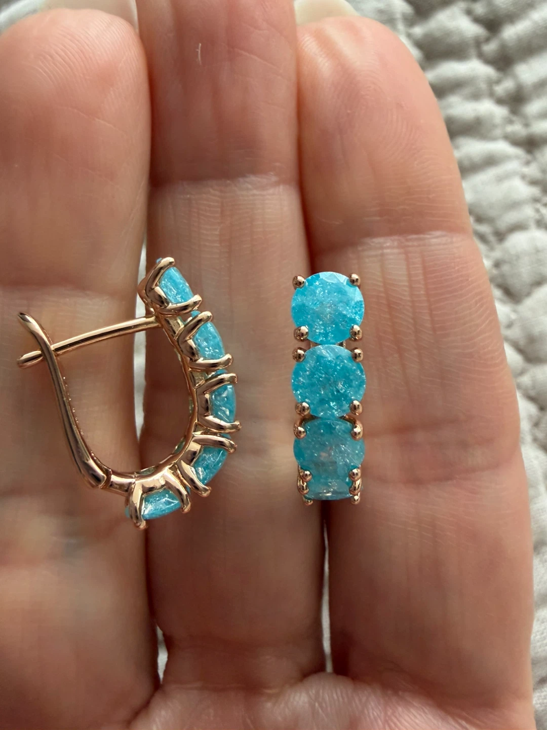 14k aquamarine earrings