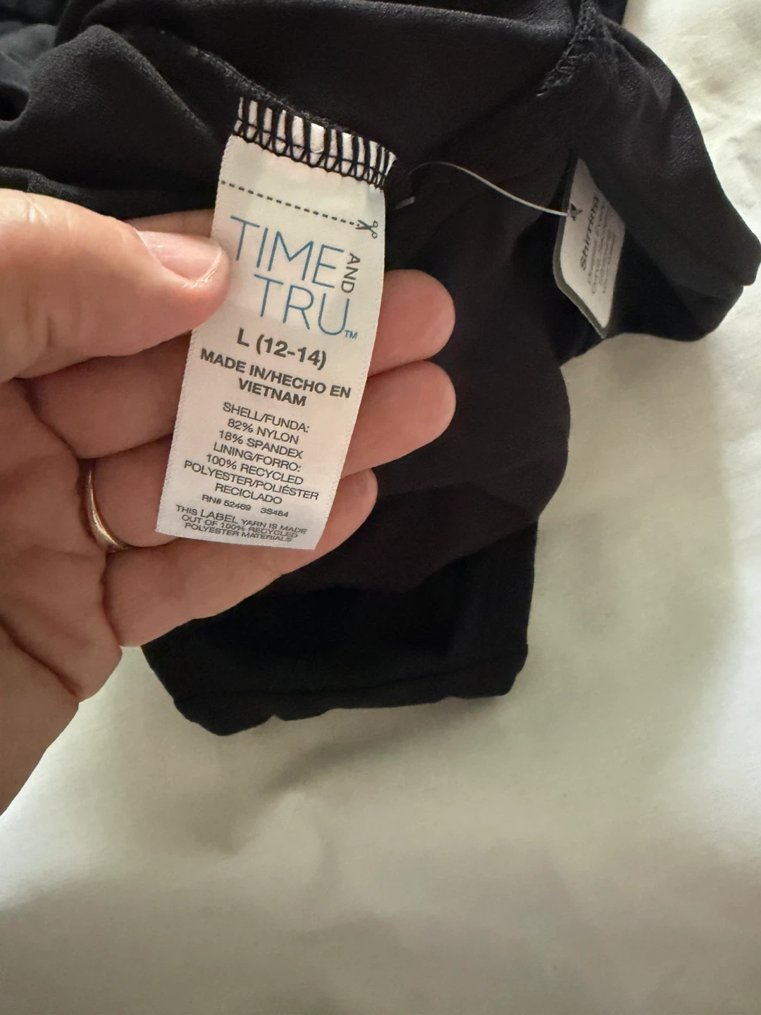 Time and Tru Black One-Piece Swimsuit - photo 5