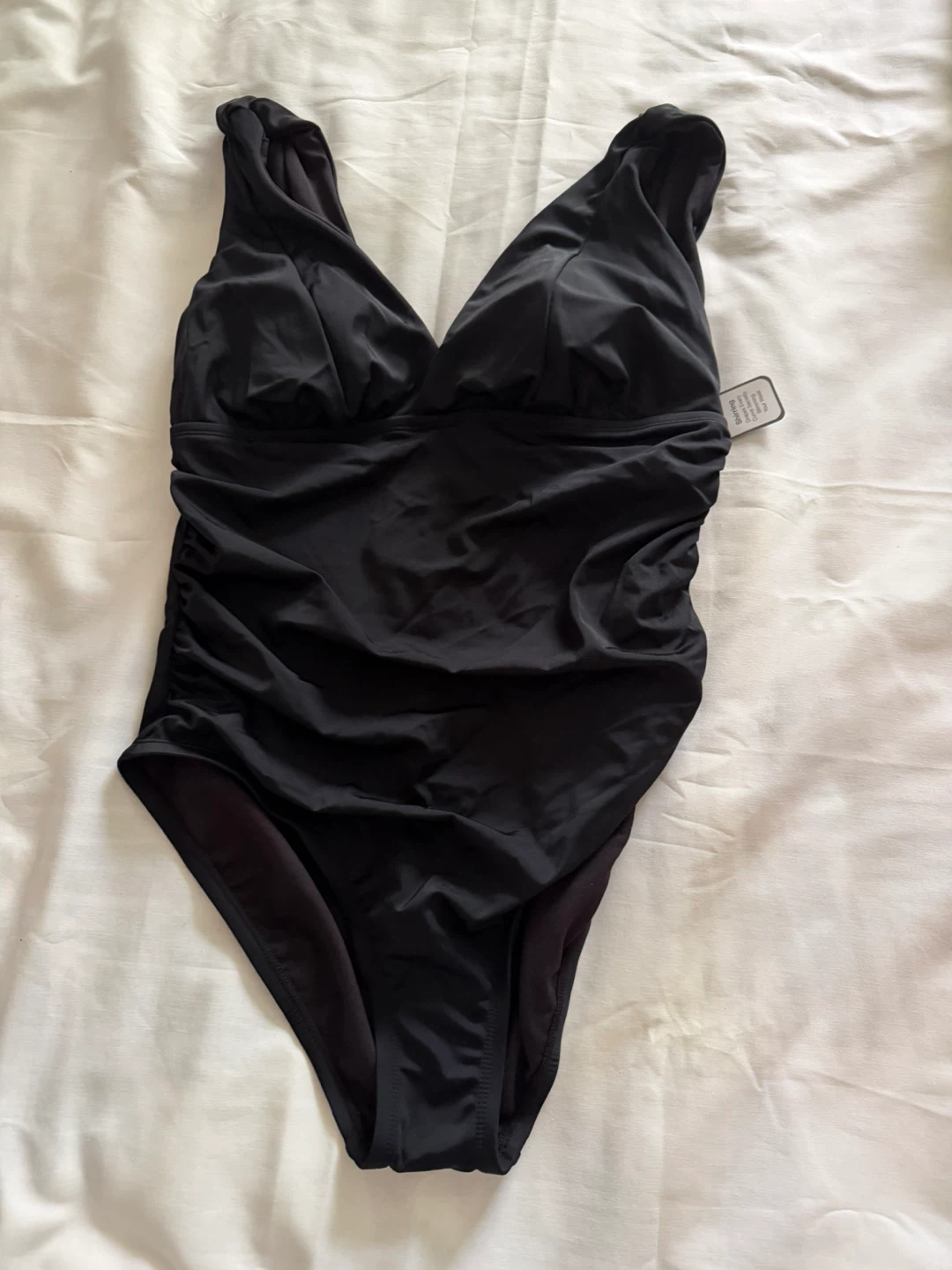 Time and Tru Black One-Piece Swimsuit