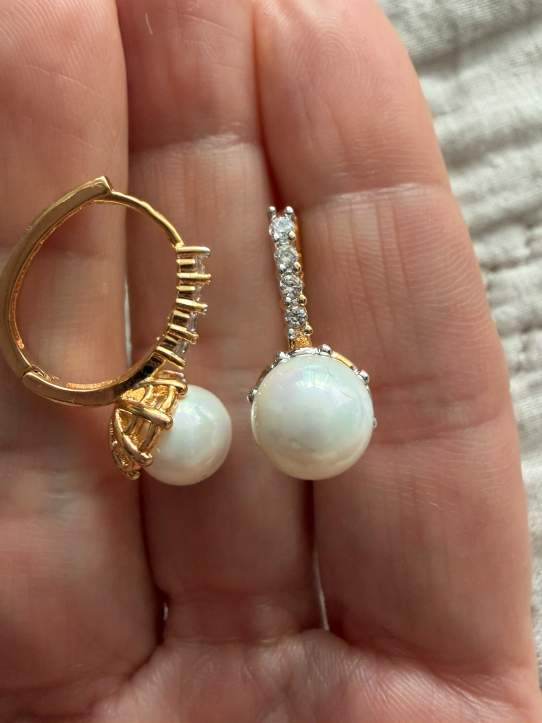 14k pearl earrings