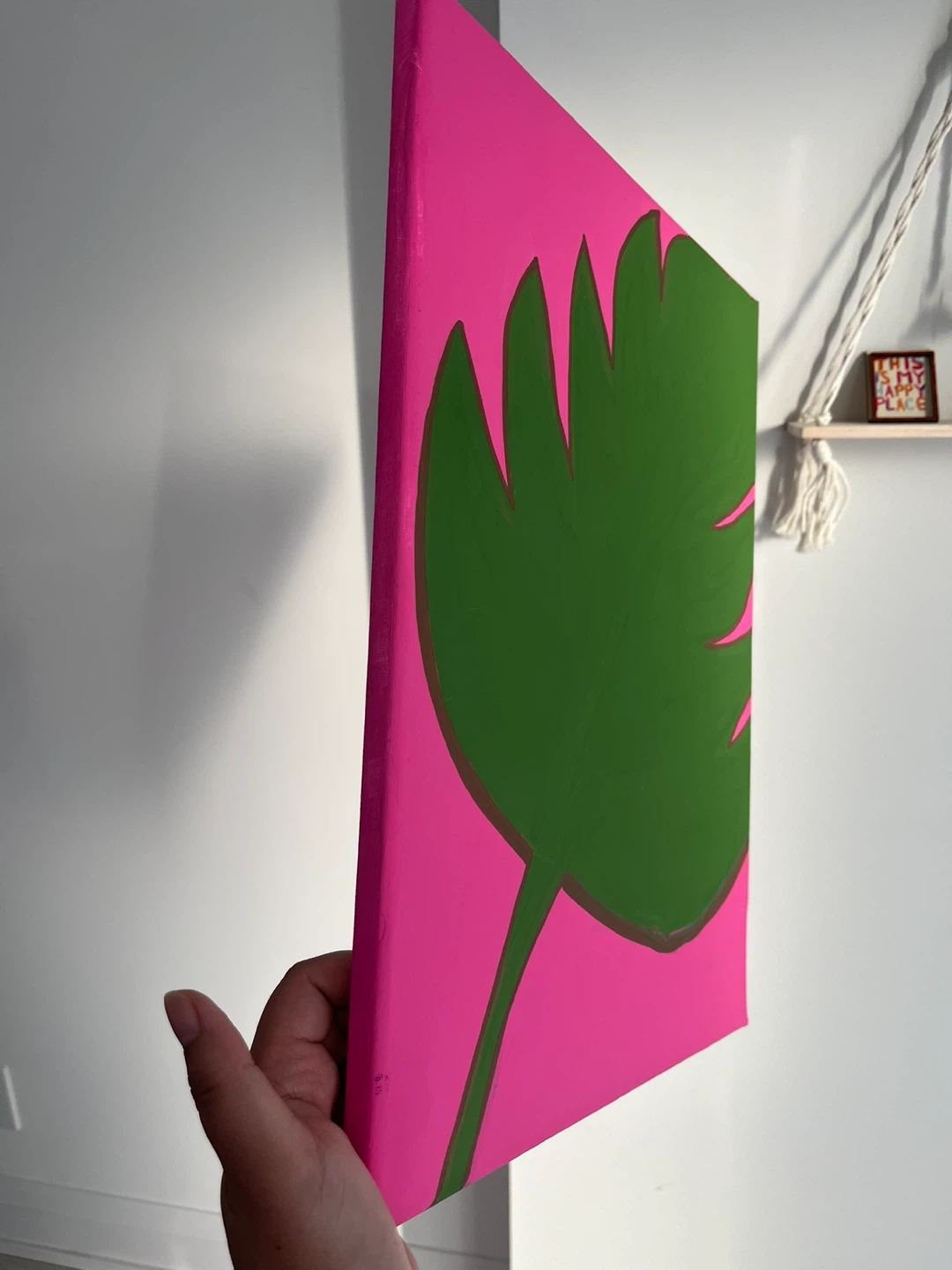 Monstera Canvas Painting 15X12 in - photo 2