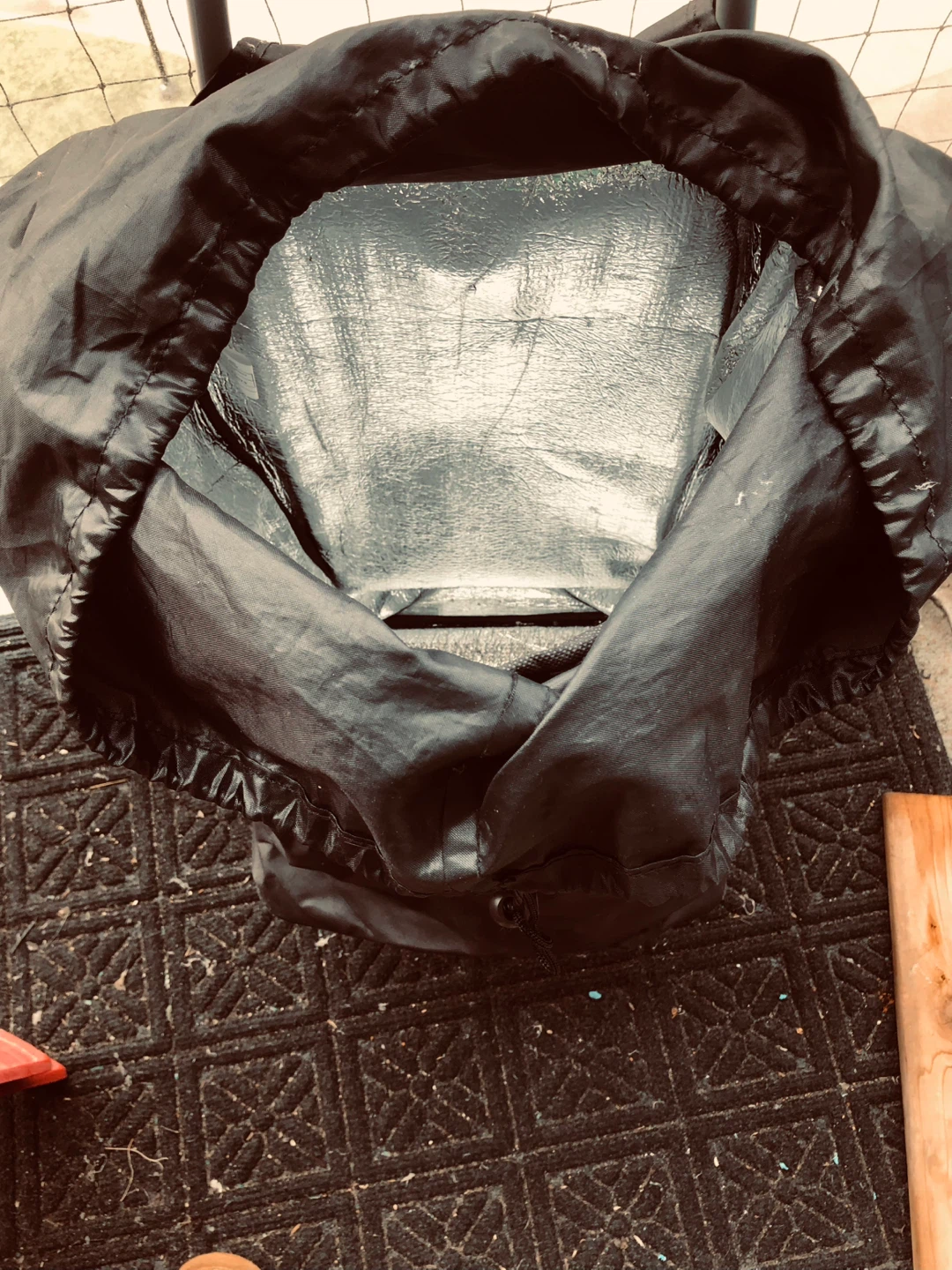 Black Rolling Shopping Cart
