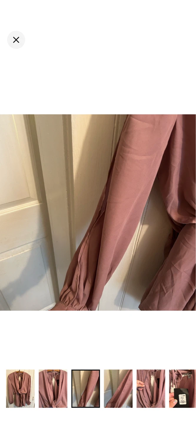 Fashion Nova mauve twisted front romper - photo 3
