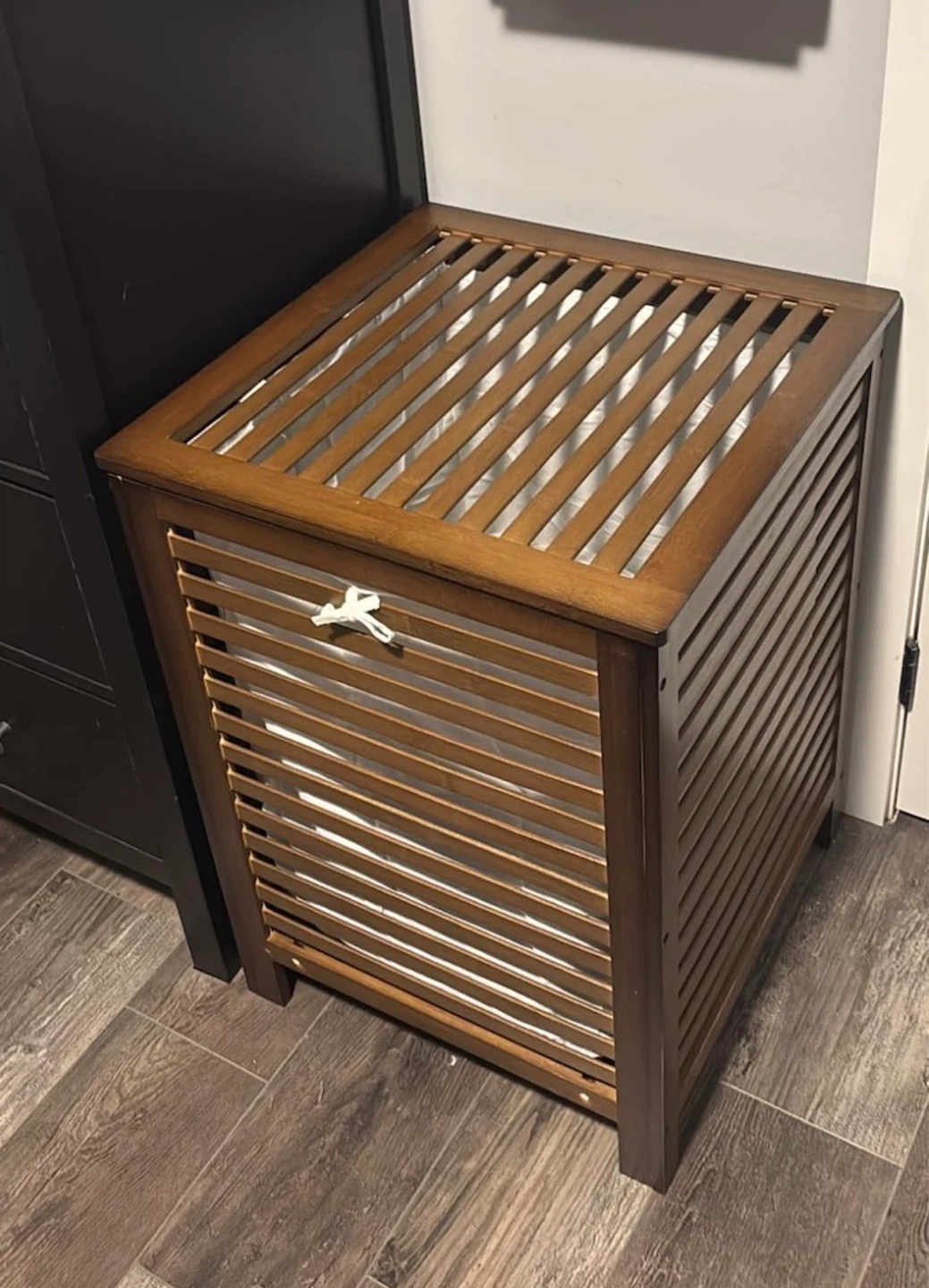 Wooden Laundry Hamper with Liner