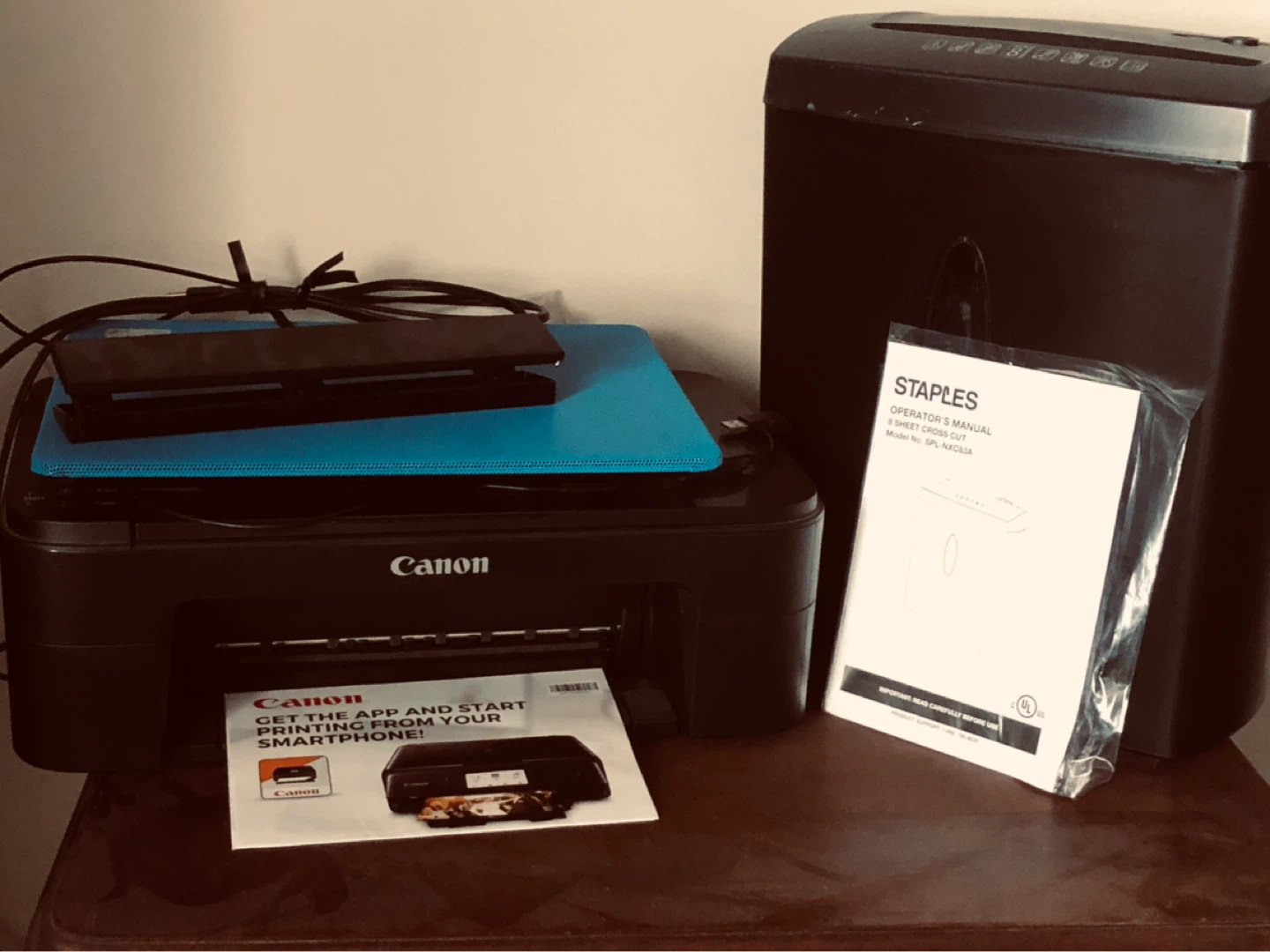 Canon Printer and Staples Shredder Operator's Manual Bundle - photo 2