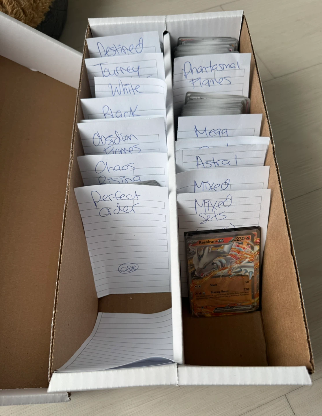 Sorted Pokémon card bulk 1200