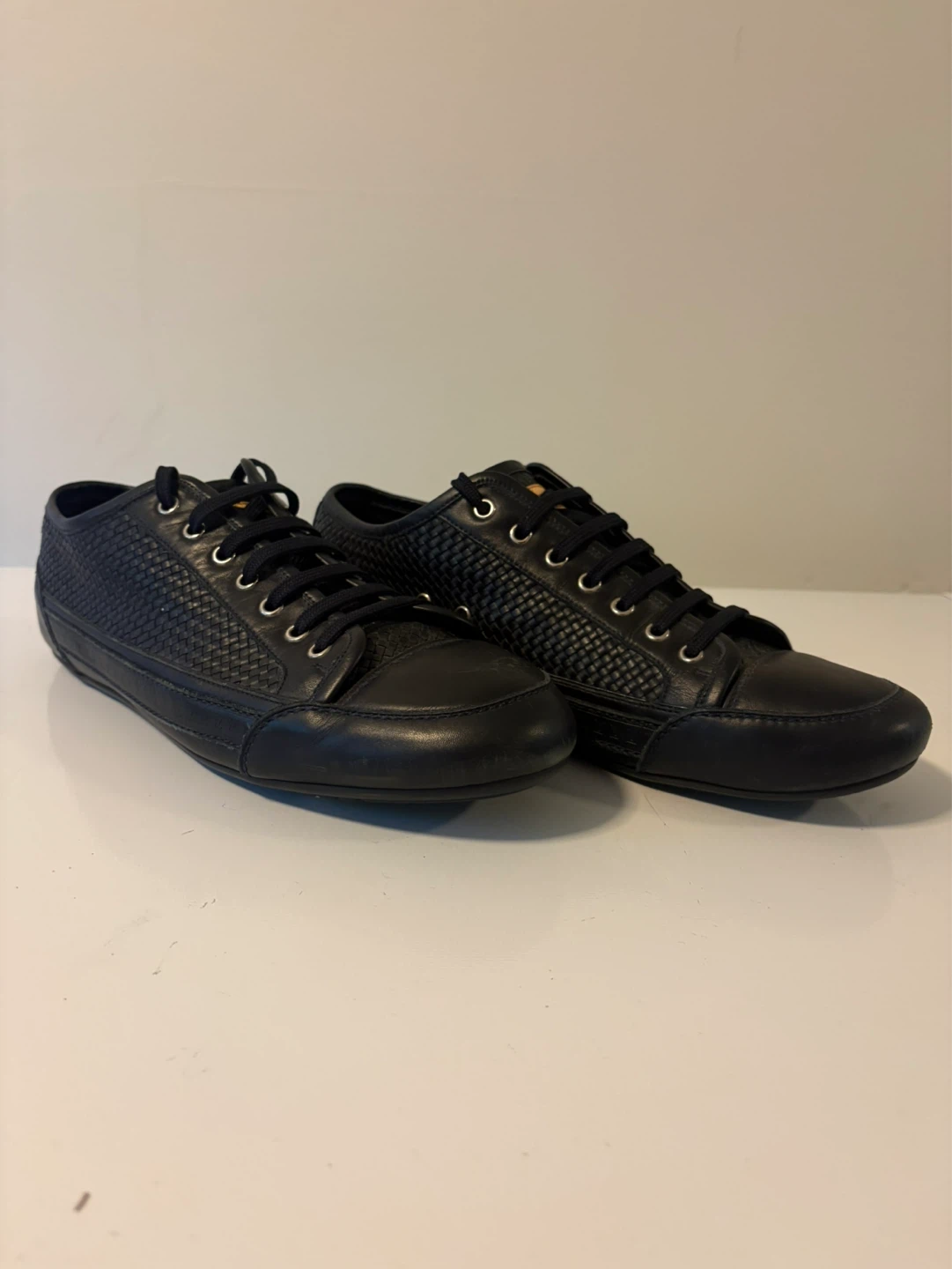 Louis Vuitton Paris Men's Blue Leather Sneakers