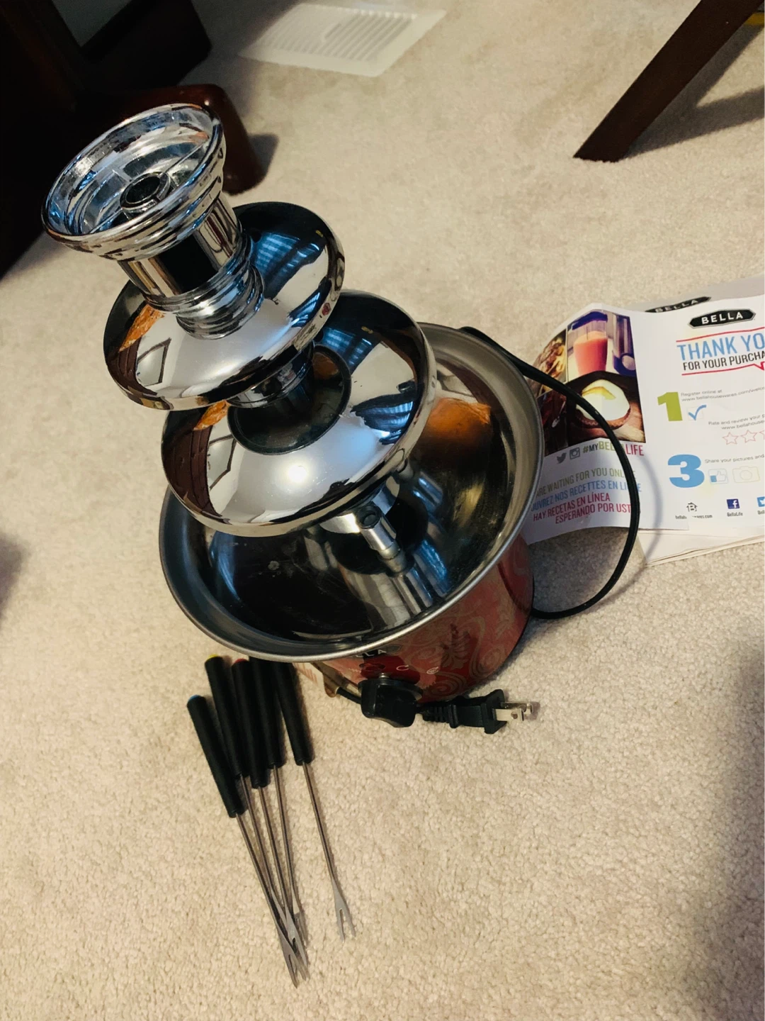 Bella Chocolate Fondue Fountain