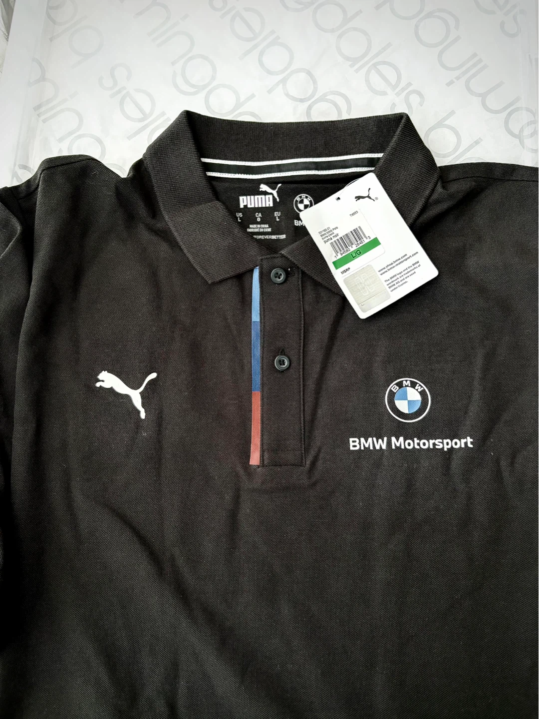 Puma BMW Motorsport Polo Shirt - Black - L - photo 4