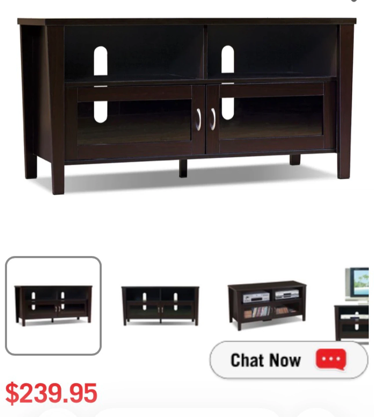 Bailey 47" TV Stand - Coffee Brown - photo 2