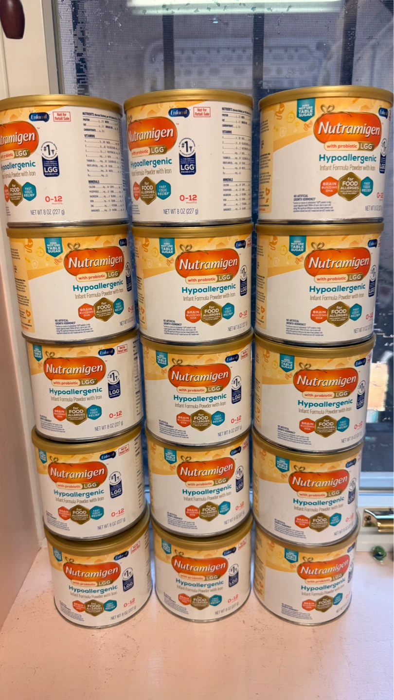 15 cans Nutramigen LGG Hypoallergenic Infant Formula 8 oz Cans