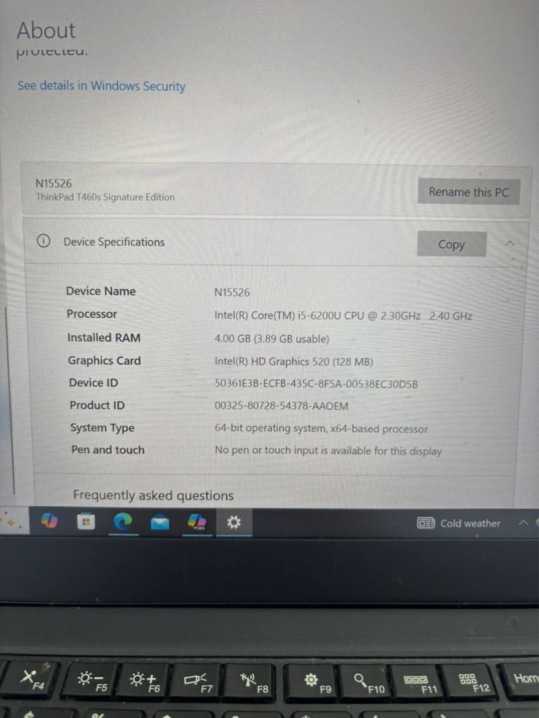 Lenovo ThinkPad T460s Laptop – Intel i5, SSD, Windows 10 Pro - photo 2