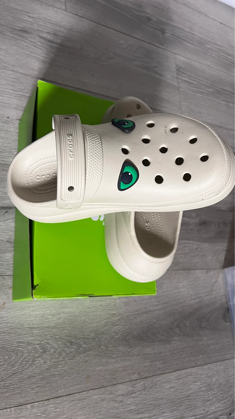 Crocs Clog M6/W8 Beige with Eye Charms