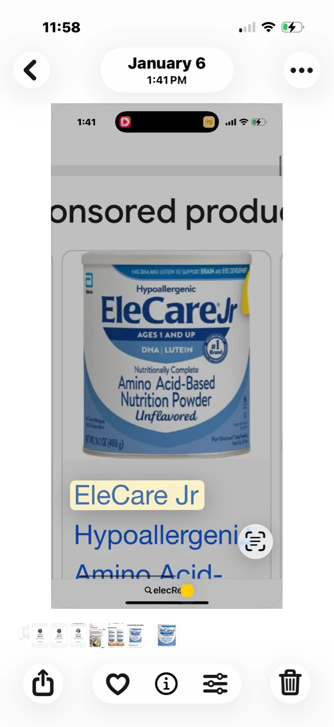EleCare Jr Amino Acid-Based Nutrition Powder Unflavored