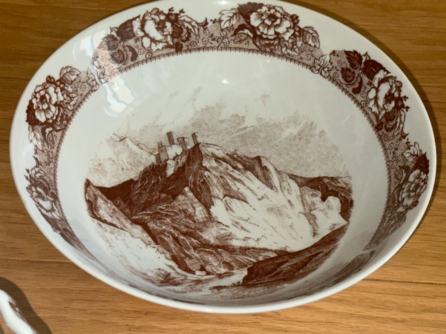 Brown Transferware China Set - Scenic Design - photo 5