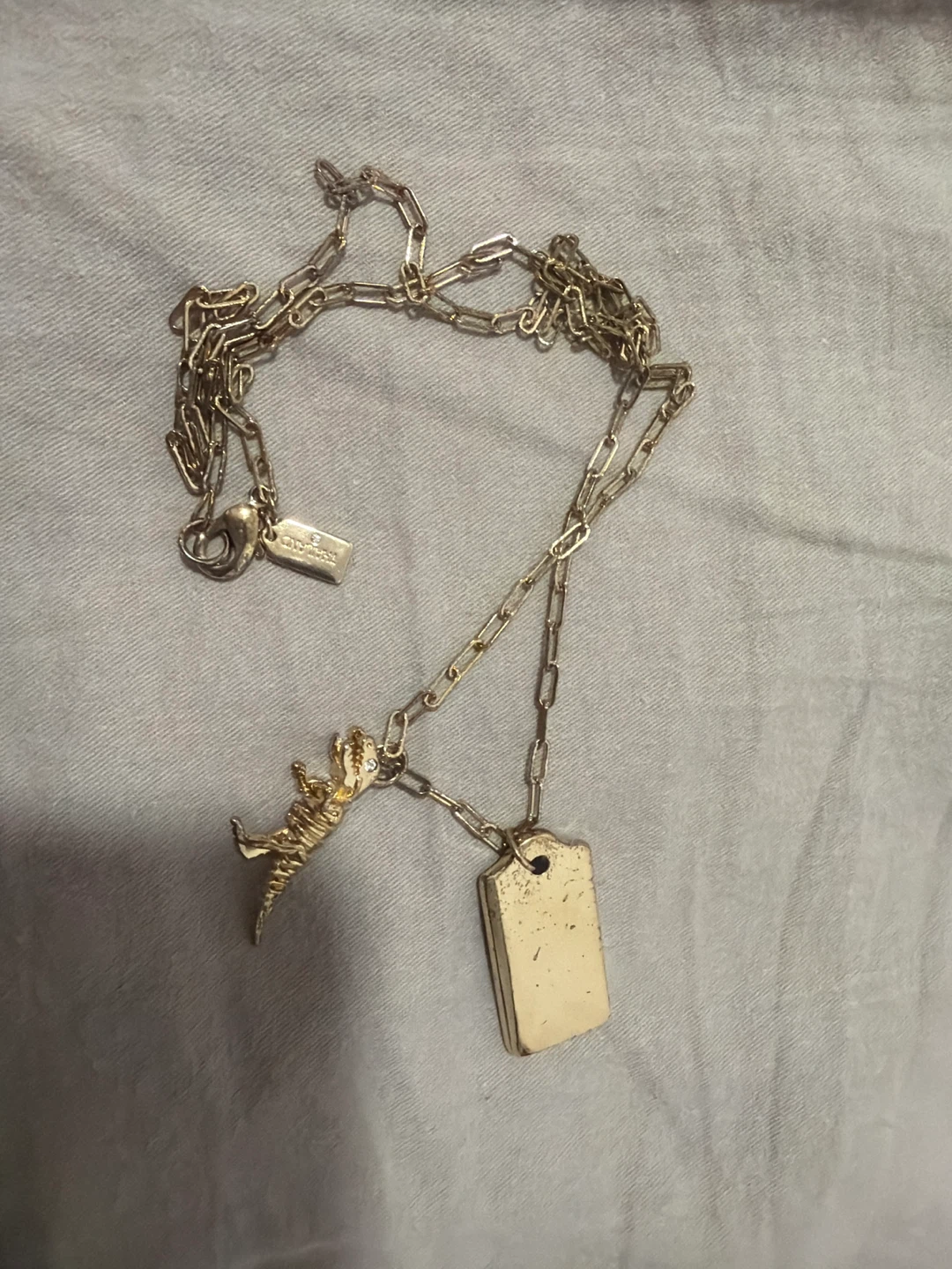 Coach Dinosaur & Tag Pendant Necklace - photo 2