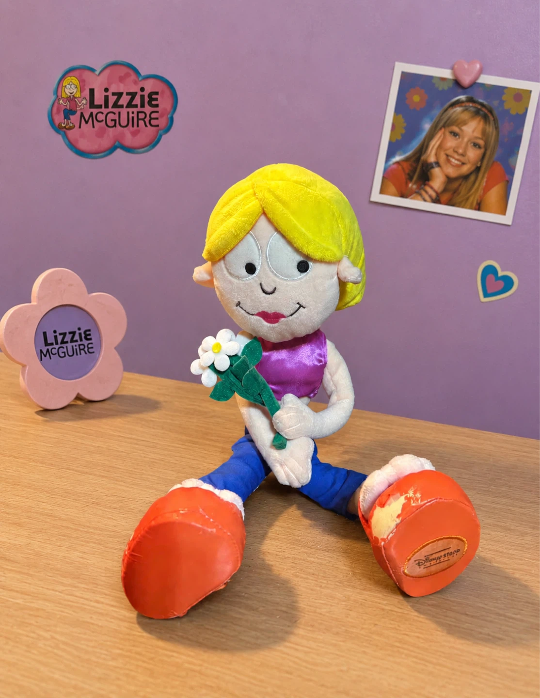 Vintage Disney Store Lizzie McGuire Plush Doll 14"