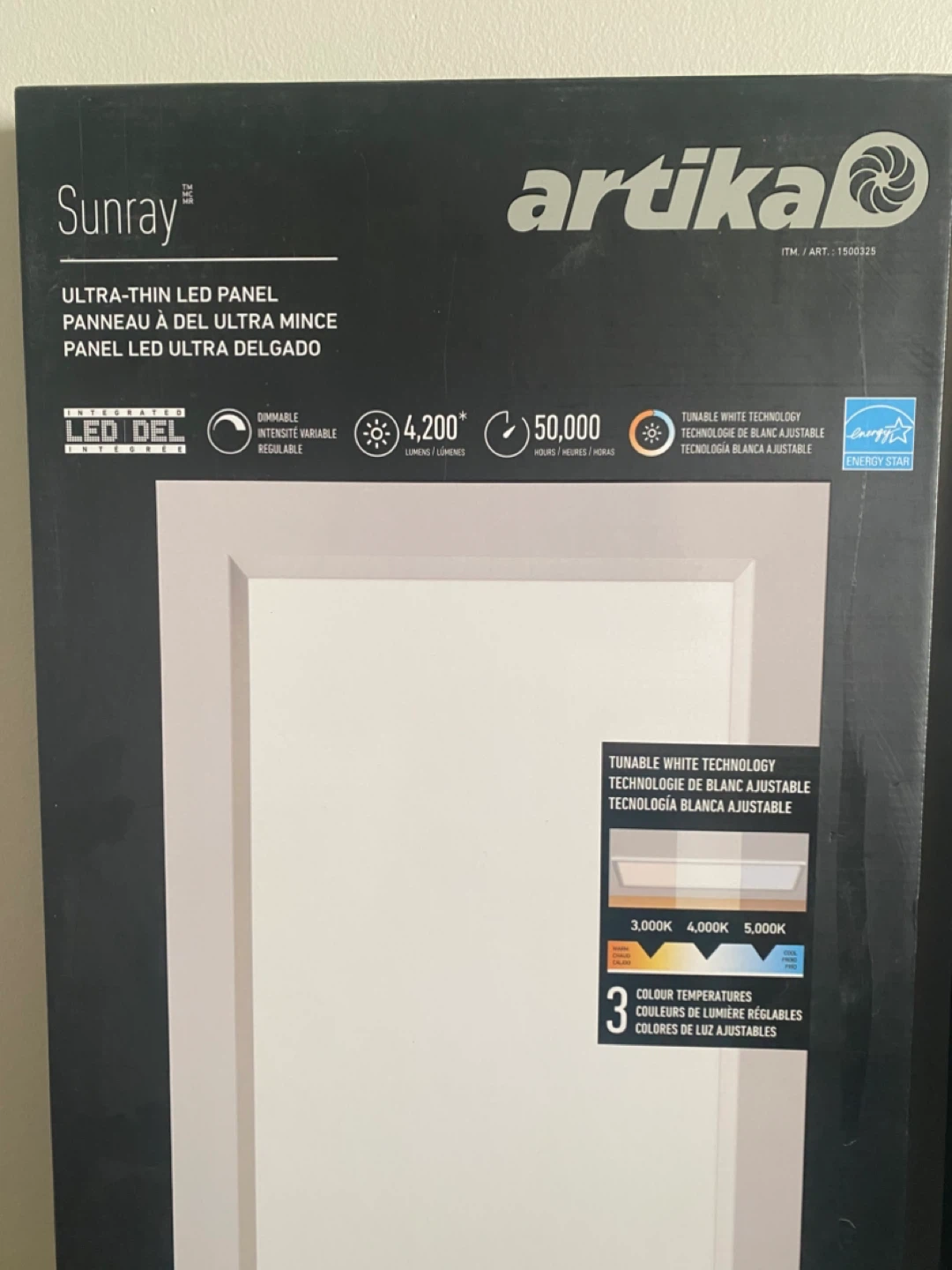 Artika Sunray Ultra-Thin LED Panel Light ( set of 2 ) - photo 2
