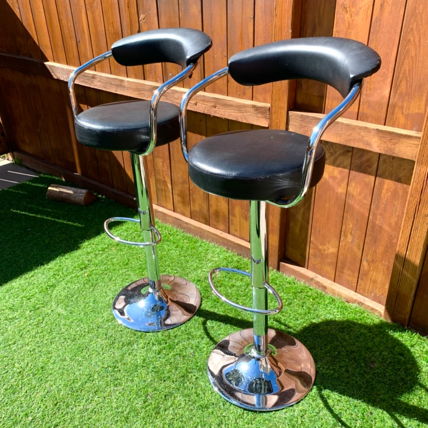 Bar Stools Adjustable Stools Swivel Counter Chairs Furniture - photo 4