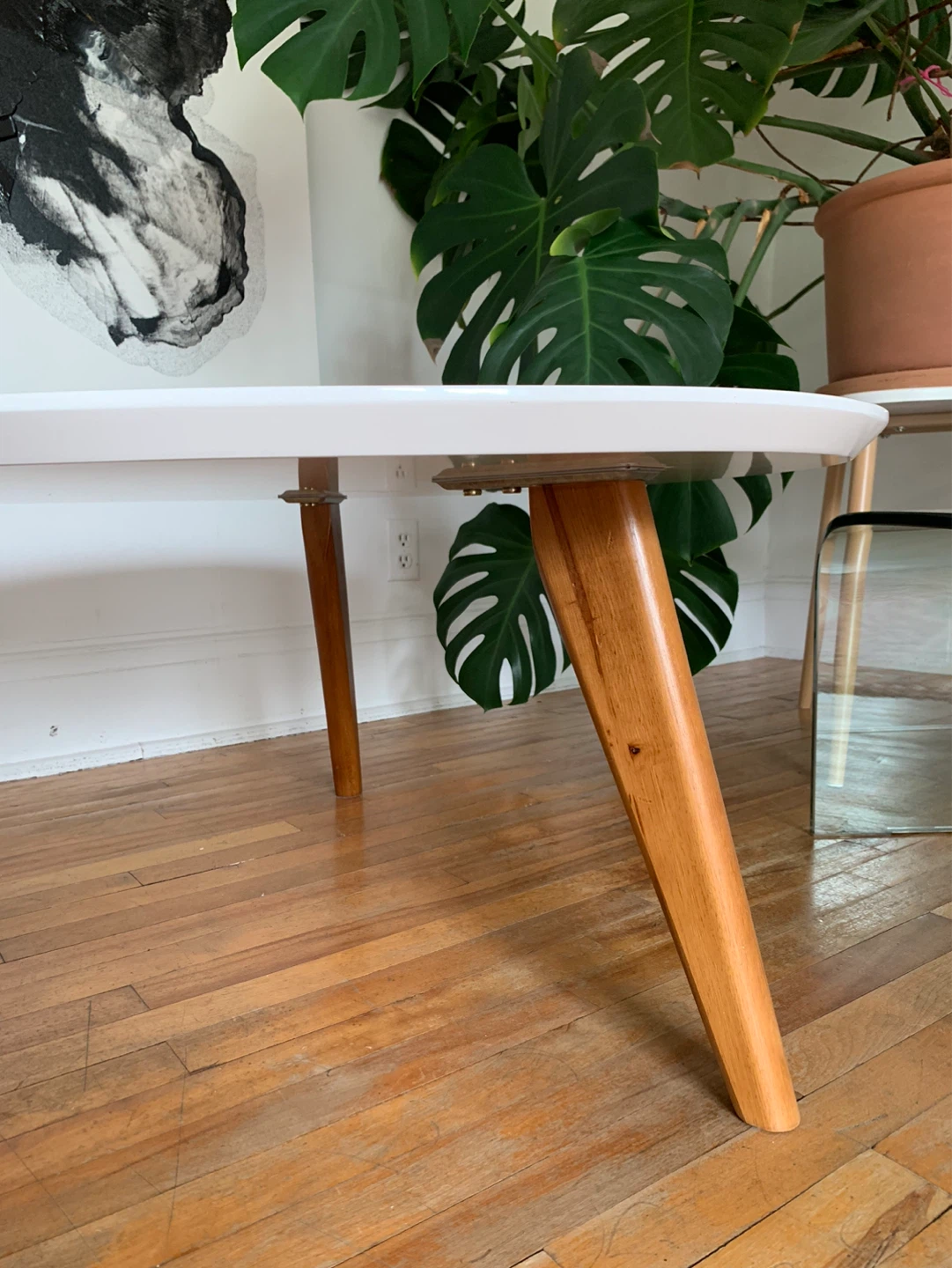 MCM style White Coffee Table - photo 3