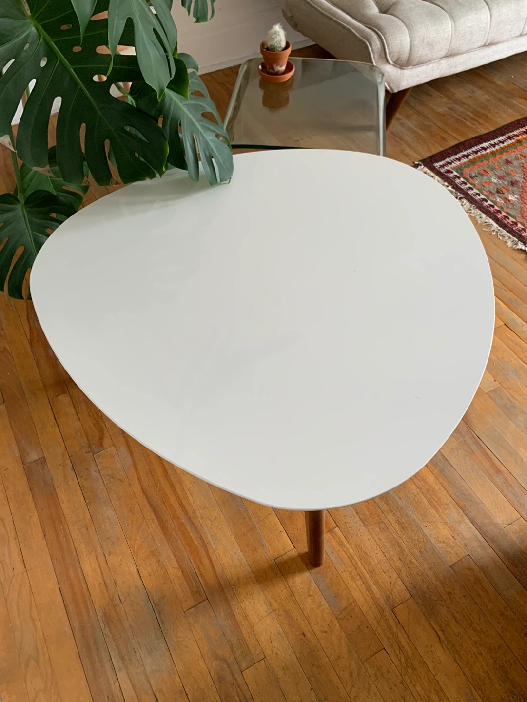MCM style White Coffee Table - photo 2