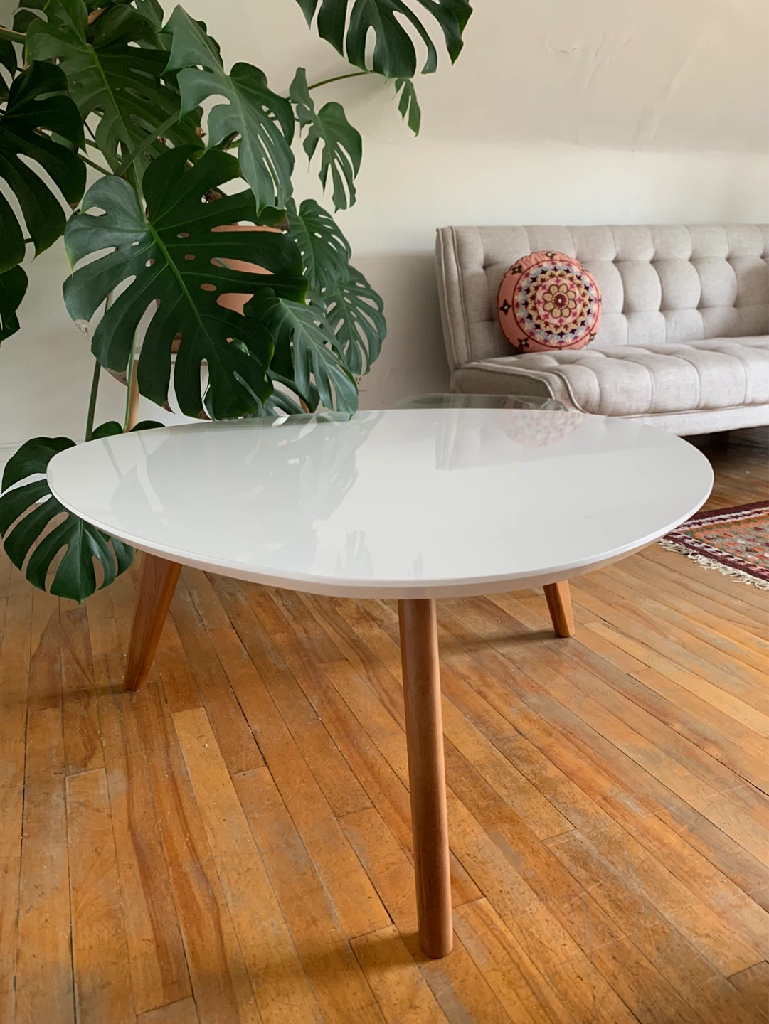MCM style White Coffee Table