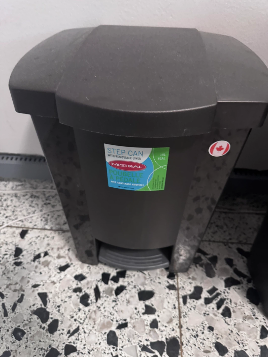 Mistral Step Can Trash Can with Removable Liner - 19L