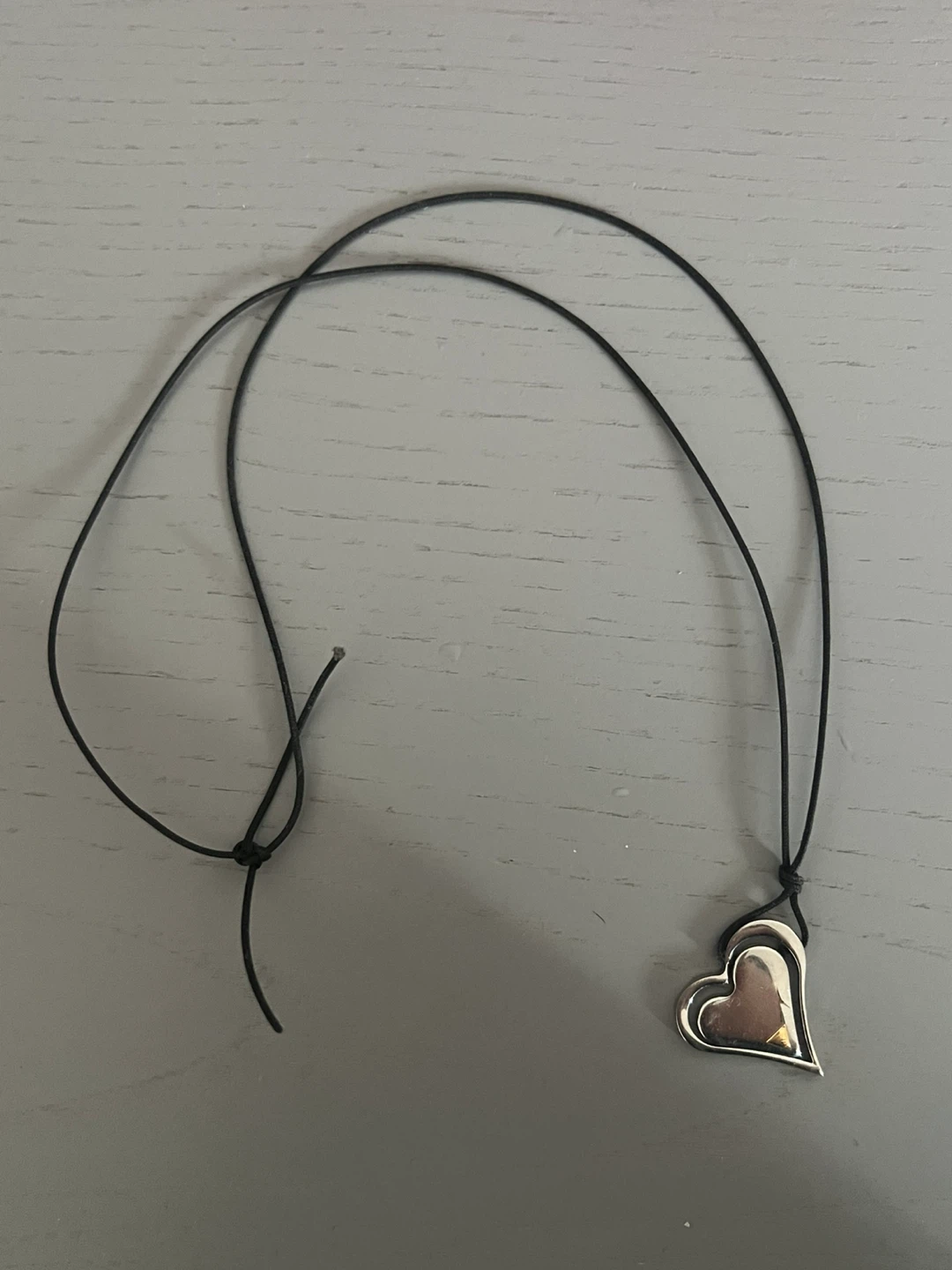 Silver Heart Pendant Necklace