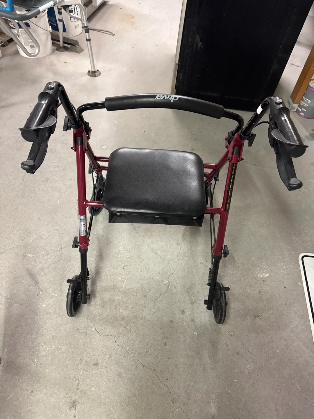 Drive Medical Folding Walker with Seat - photo 2