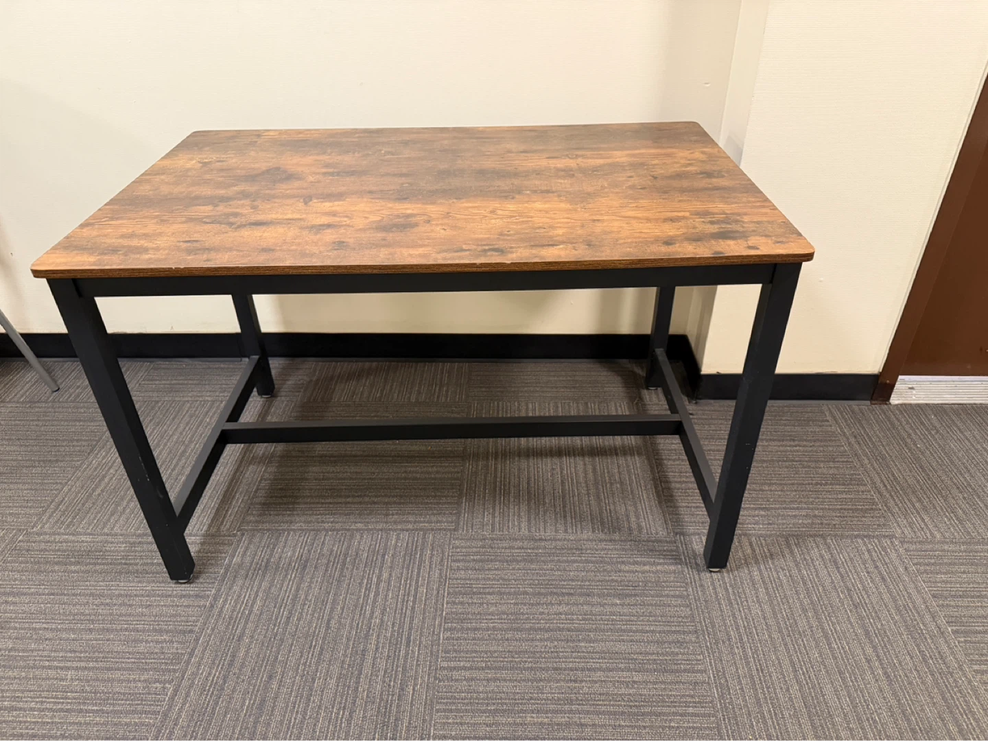 Rustic Wood Top Desk 30wide 30high 47.4long