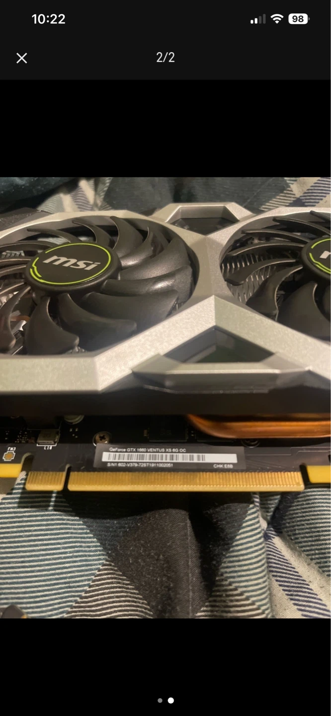 GTX 1660 Ventus XS OC 6gb graphics card - photo 2