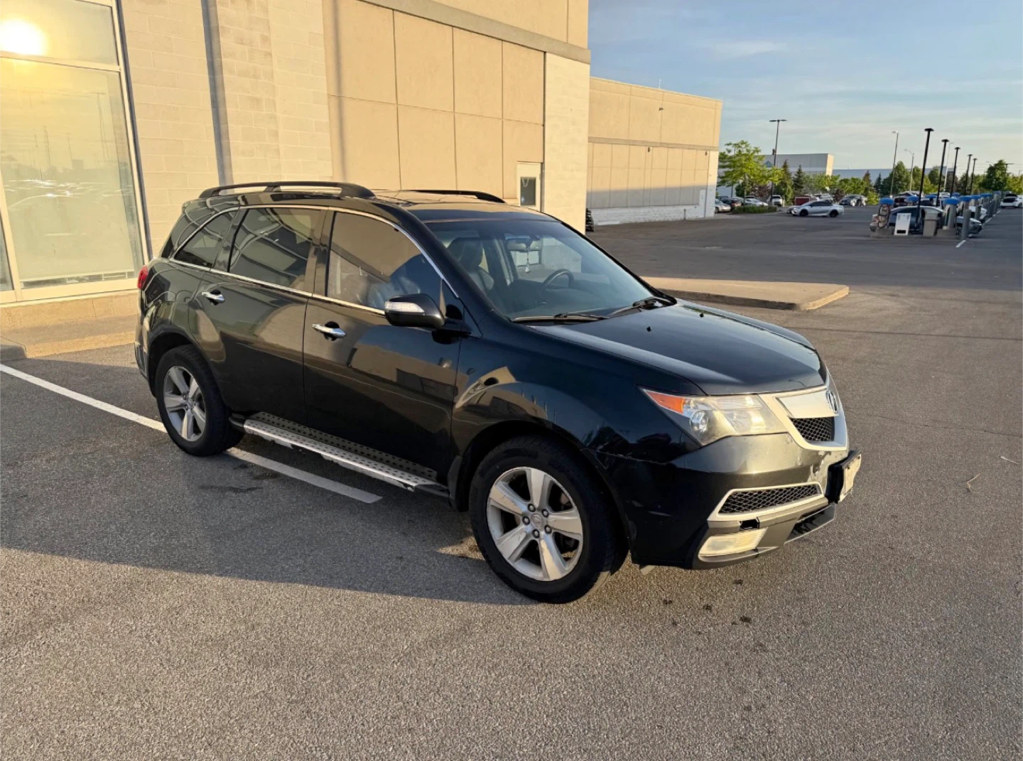 Black Acura MDX SUV
