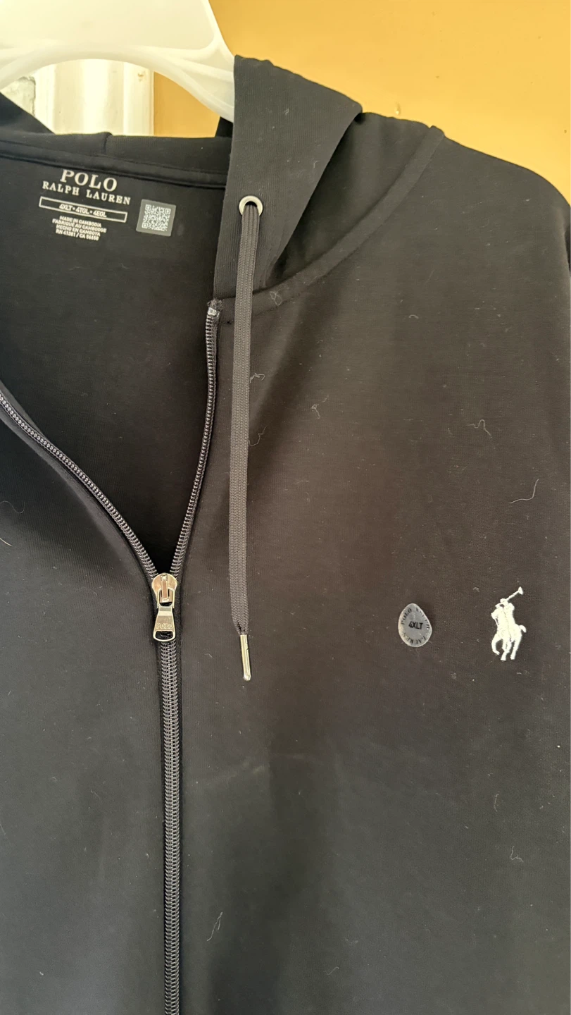 Polo Ralph Lauren Double-Knit Full-Zip Hoodie - Black - 4XT - photo 5