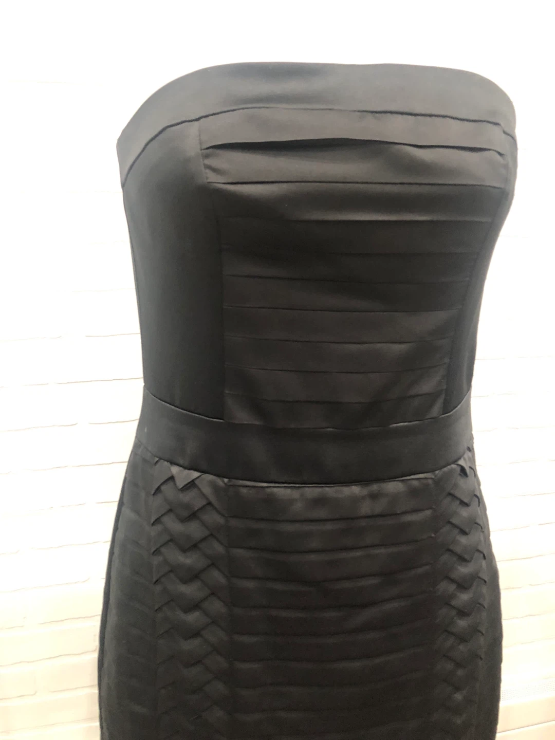 H&M Black Strapless Dress Size 6 - photo 2